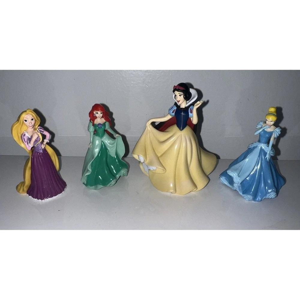 (B30/4)Disney Princess 4Pc Set Figurine Play or Cake Topper